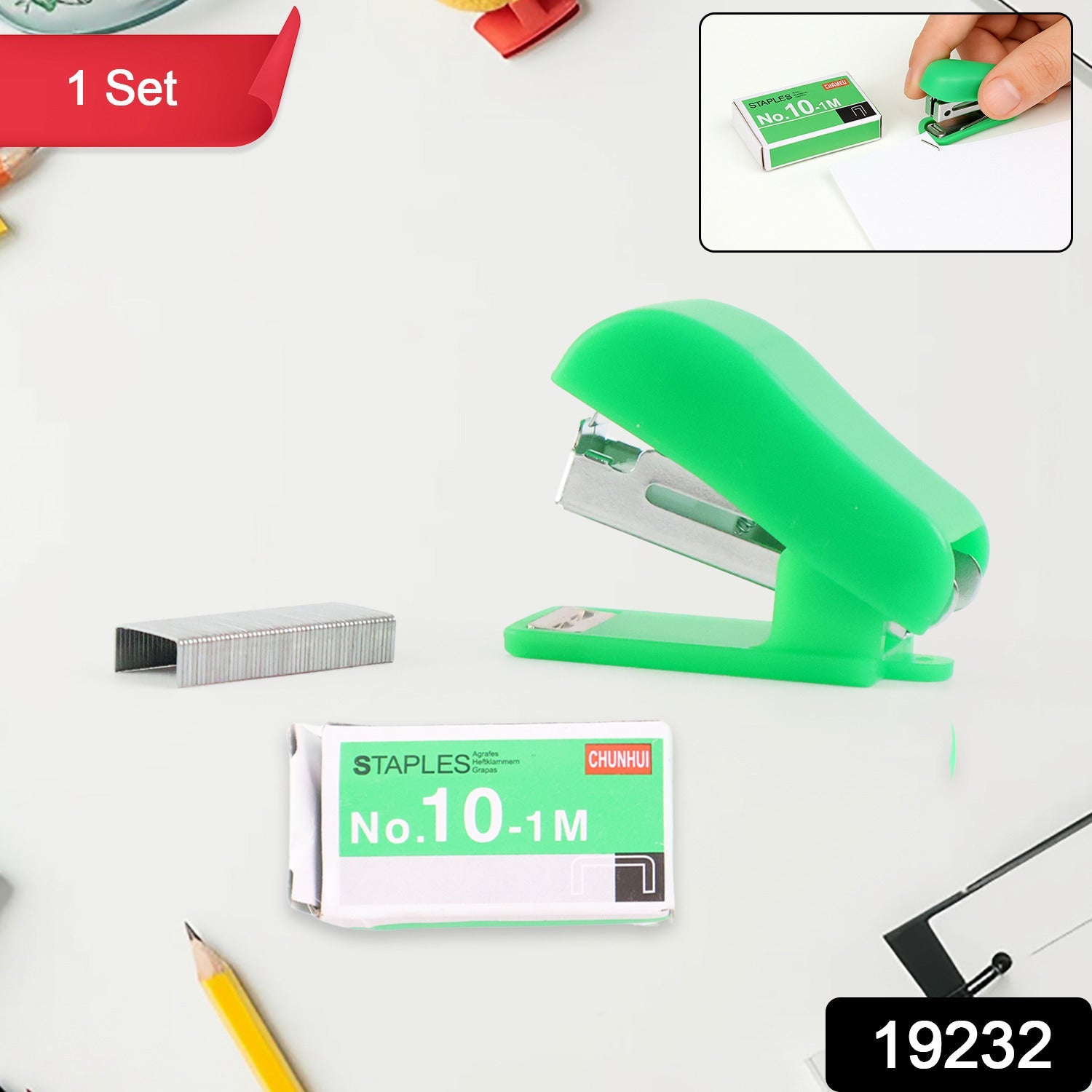 Mini Stapler with 1 Strip of Staples Mini Stapler with 1 Strip of Staples